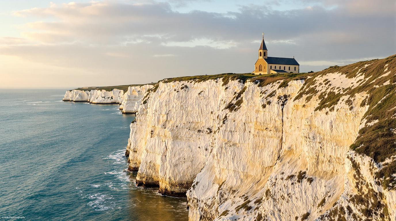 Ce village de Normandie où 30 cm de falaise s&rsquo;effritent chaque année