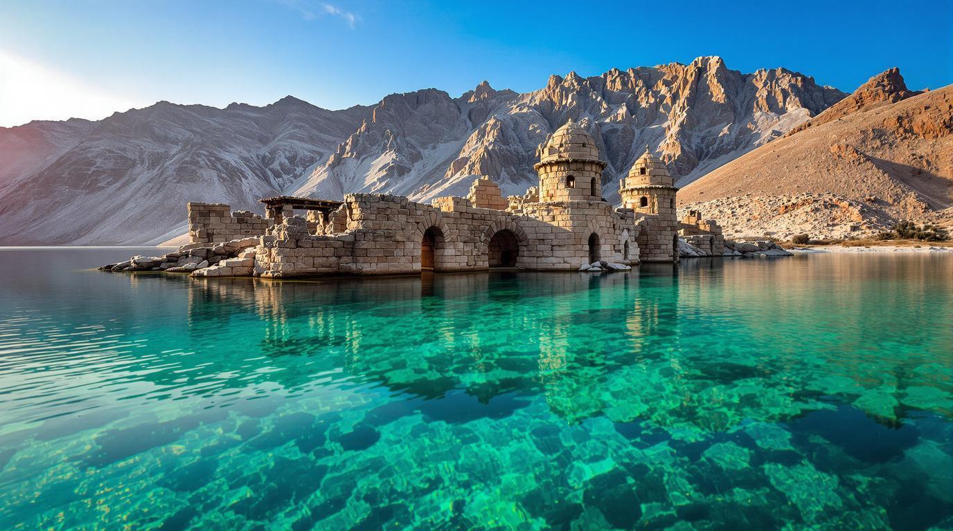 Ce lac de 1073 hectares où un village englouti refait surface