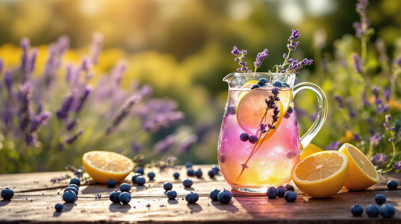 Limonade lavande-myrtille: la boisson provençale qui réveille l&rsquo;été