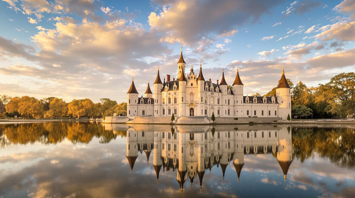 Ce château de Touraine dont le reflet dans l&rsquo;eau fascine 200 000 visiteurs par an