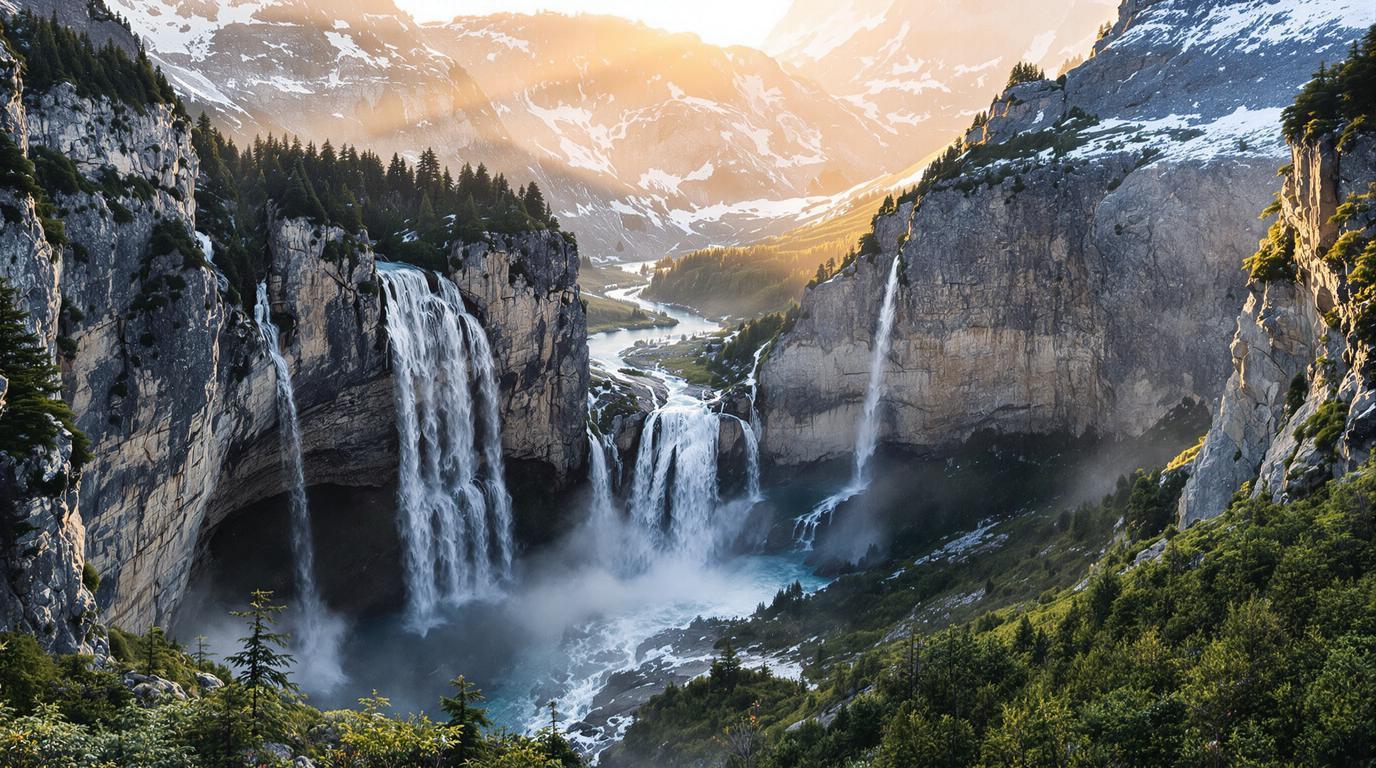 Ce village de Haute-Savoie où 30 cascades jaillissent dans un cirque de 2000m