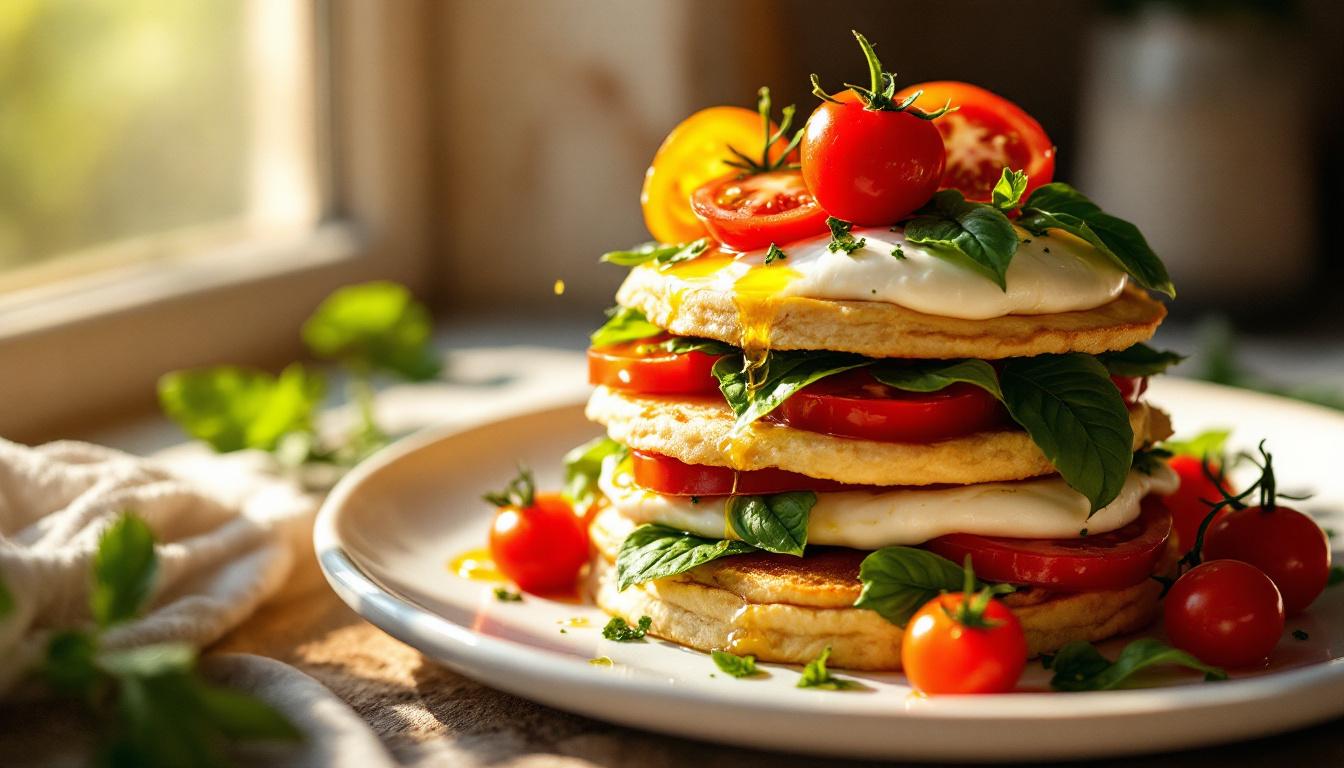 Millefeuille tomate-mozzarella : la recette ensoleillée de Mamie