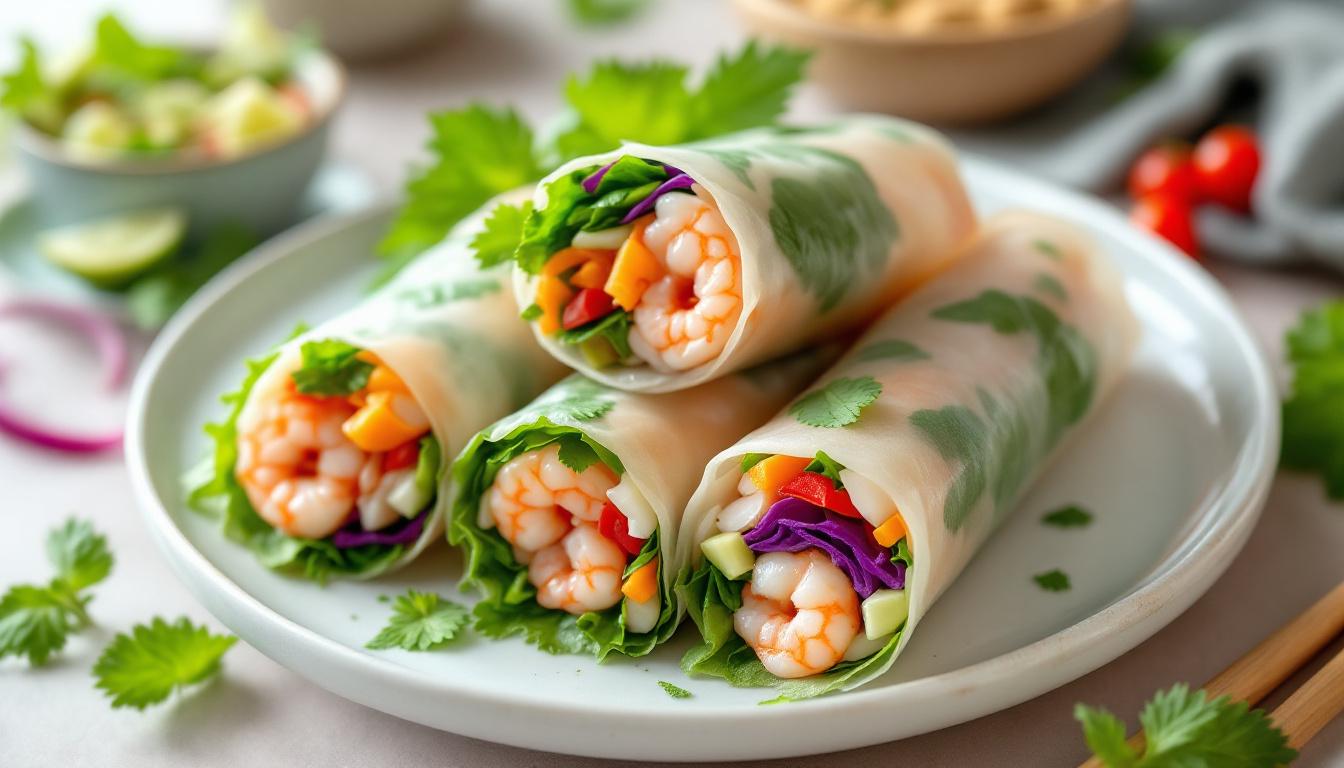 Rouleaux de printemps vietnamiens: la fraîcheur estivale en 6 étapes