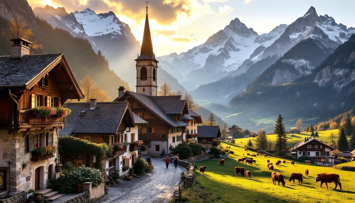 Ce village de Savoie où 2034 habitants accueillent le Tour de France et le prince des gruyères