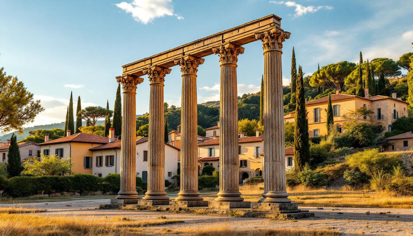 Ce village de Provence où 4 colonnes romaines veillent depuis 2000 ans