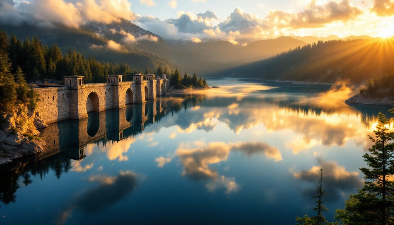 Ce lac à 350 mètres d’altitude où 67 hectares d’eau reflètent 350 ans d’histoire