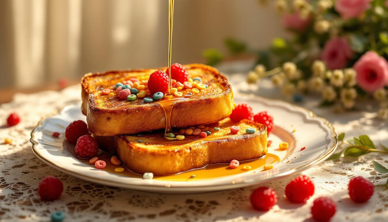 Pain perdu arc-en-ciel de Mamie : la magie des dimanches lyonnais