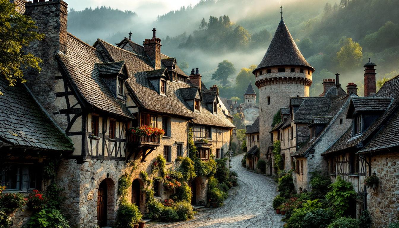 Ce village d&rsquo;Auvergne où 321 habitants vivent dans des maisons en pierre volcanique