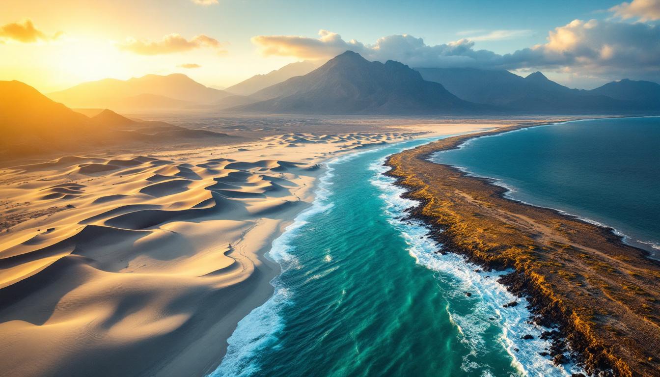 Cette île de 1 660 km² où désert et plages immaculées se côtoient