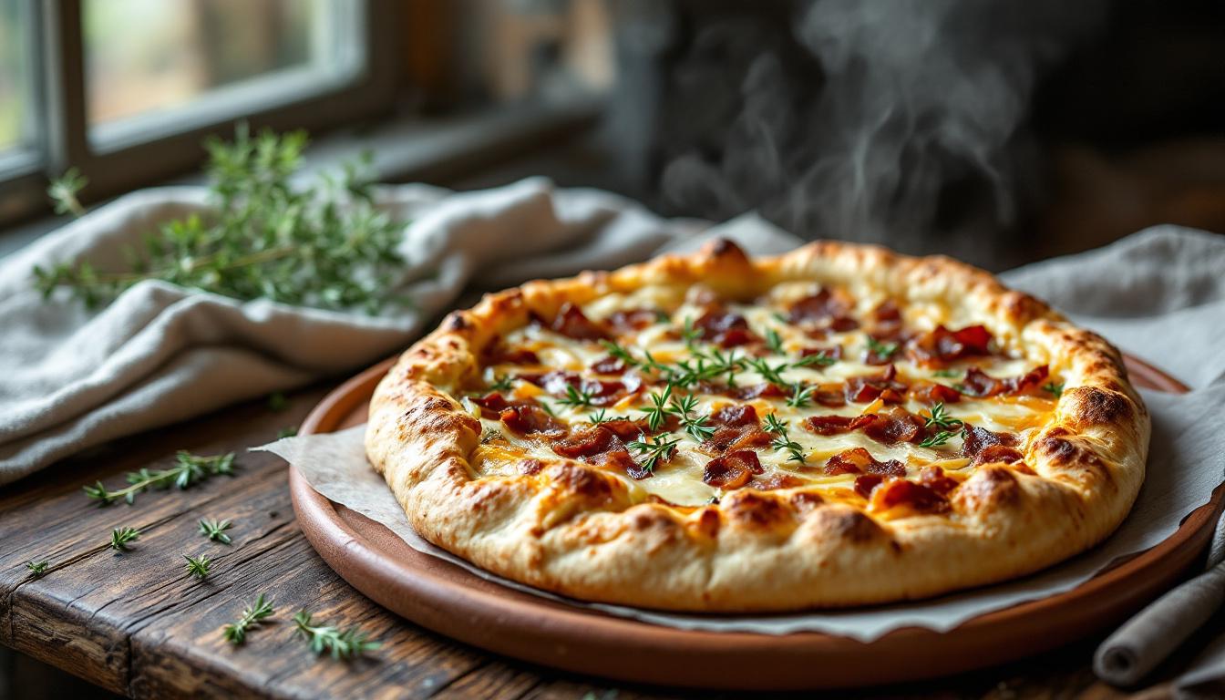 La tarte flambée de Mamie : voyage gustatif au cœur de l&rsquo;Alsace