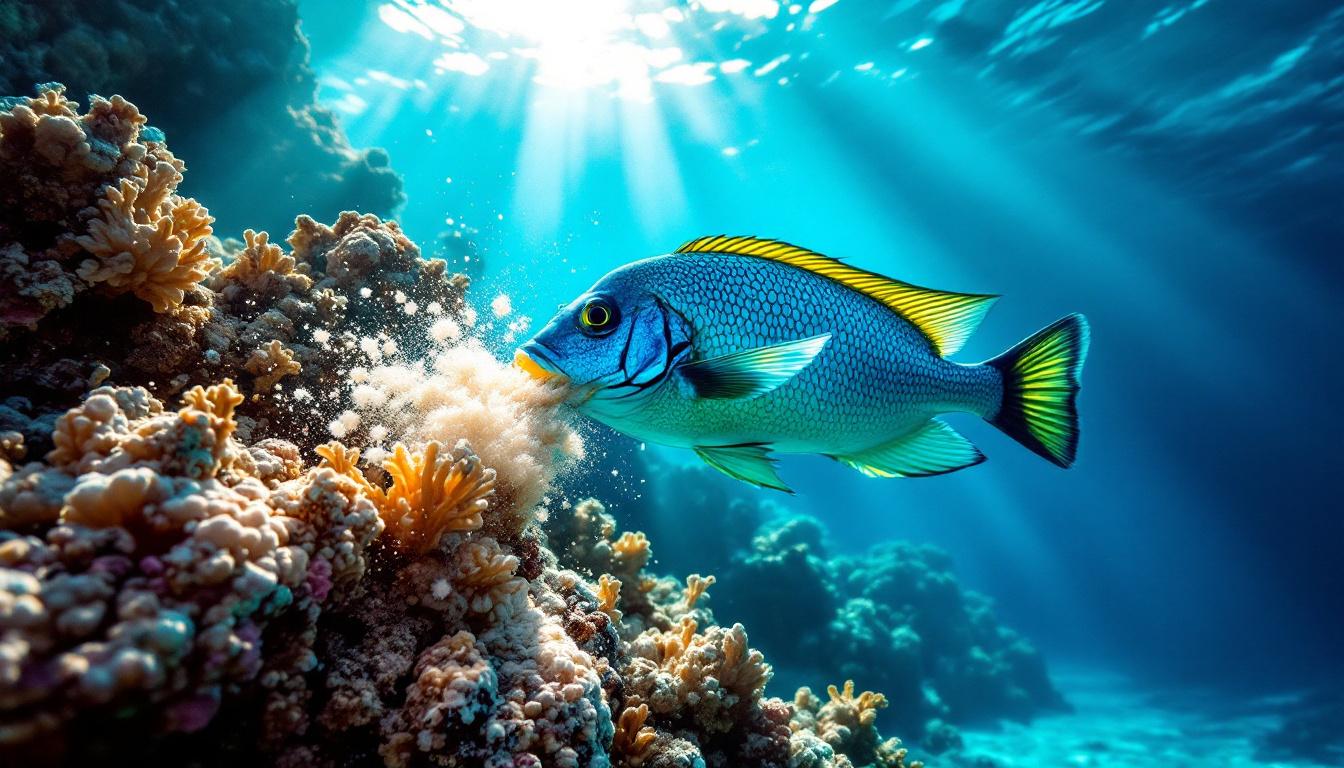 Ces îles de 90 000 km² où le poisson-perroquet crée le sable blanc