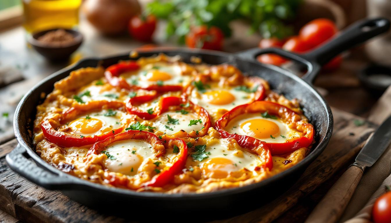 Frittata aux poivrons de Mamie : voyage gustatif en Méditerranée
