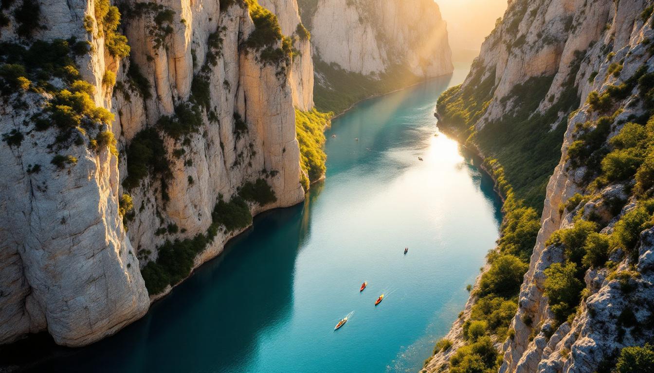 Ce canyon de Provence où 700 mètres de falaises sculptent un décor émeraude