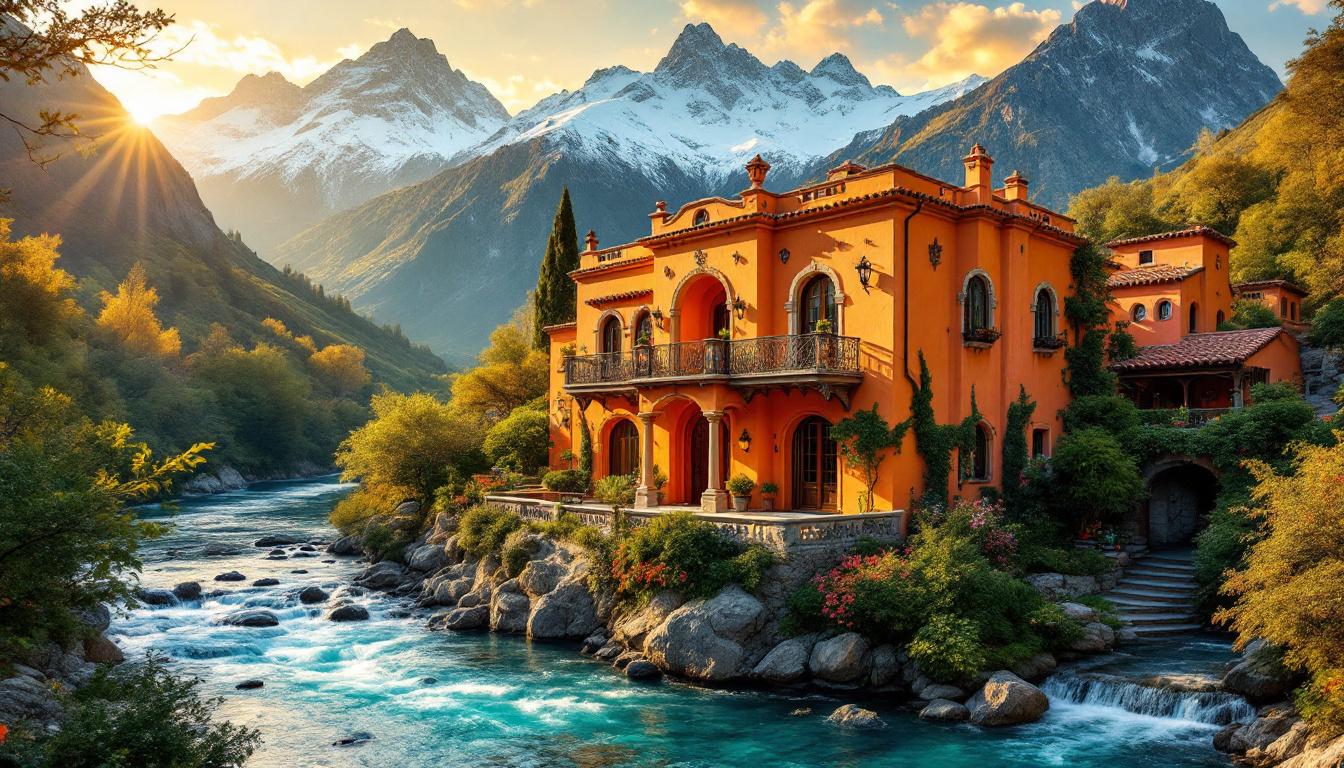 Ce coin des Alpes où 50 villas mexicaines colorent une vallée française