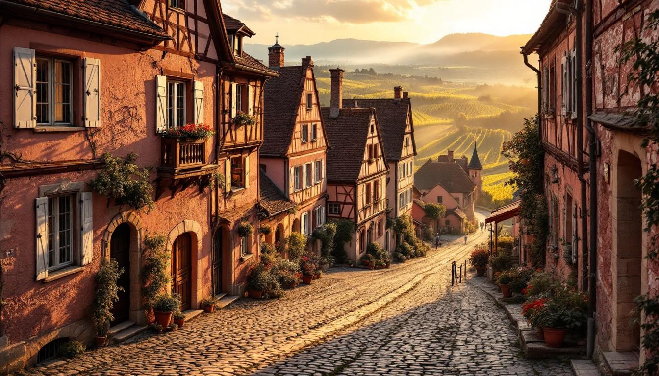 Ce village d’Alsace où 599 habitants vivent dans des maisons en pierre rose