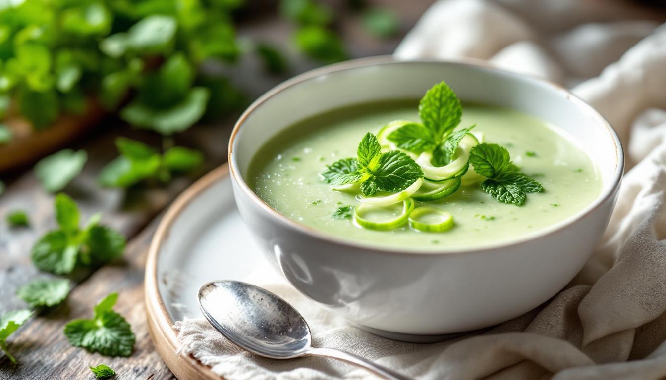 Soupe glacée de mémé : fraîcheur d’antan dans votre assiette
