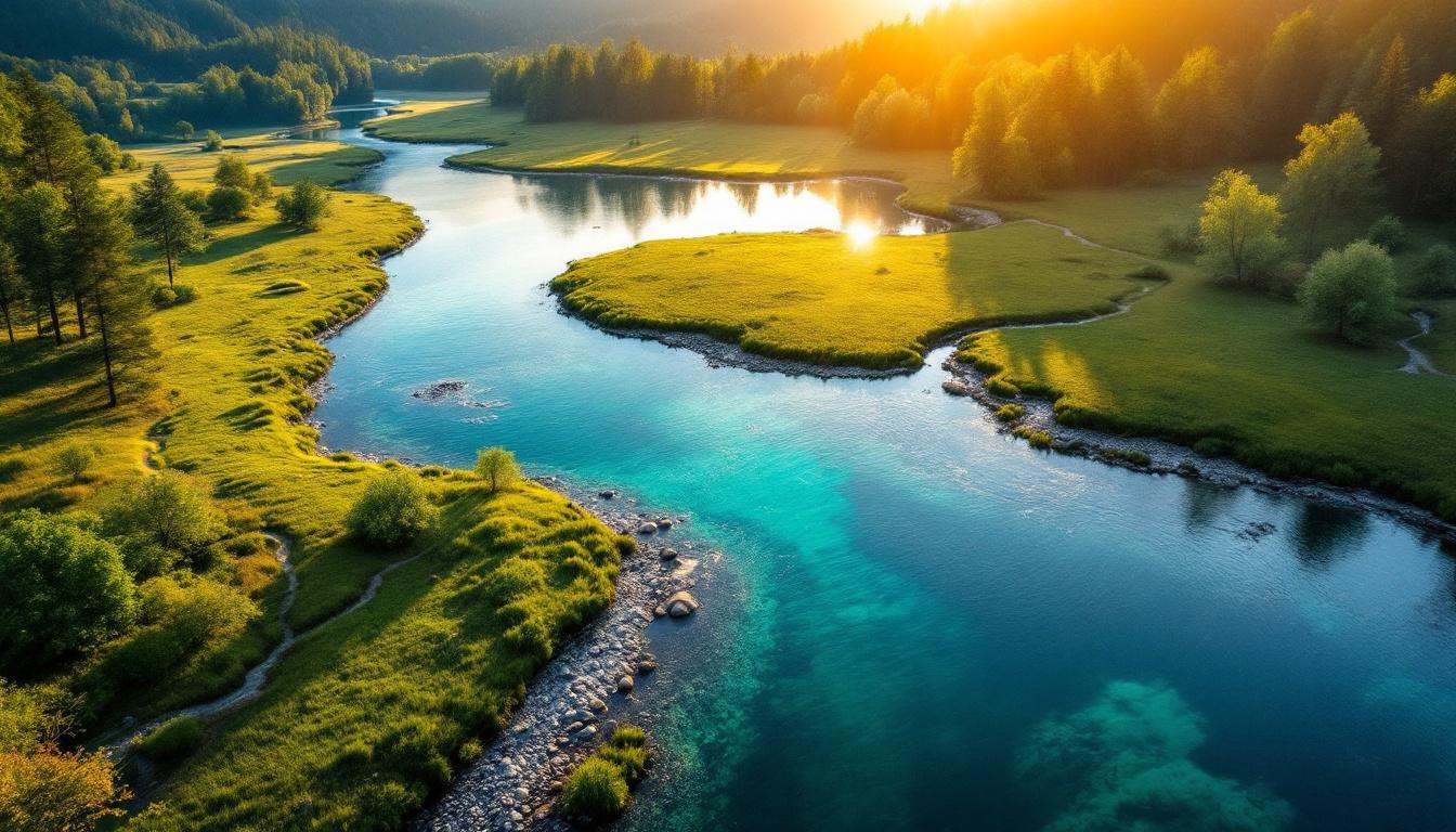 Ce fleuve de 245 km où 30 ruisseaux convergent en un lac cristallin