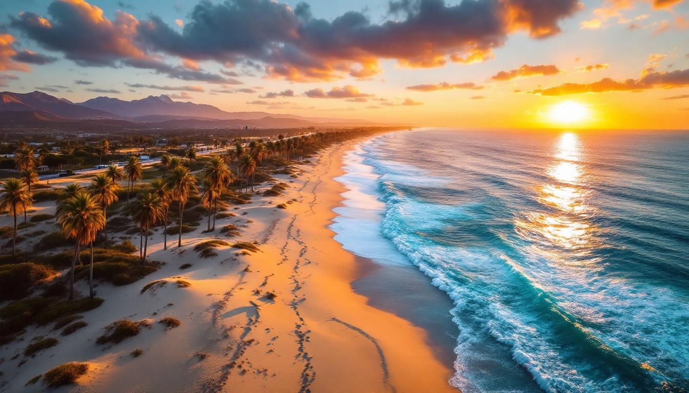 Cette plage de 15 km où 650 000 tonnes de sable ont été apportées artificiellement
