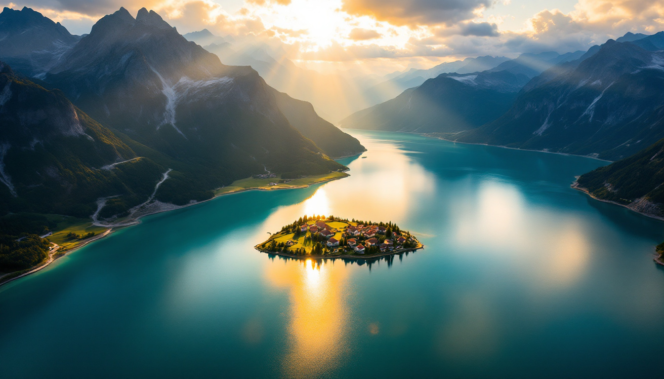 Ce lac de 2800 hectares où 2 villages entiers reposent sous les eaux