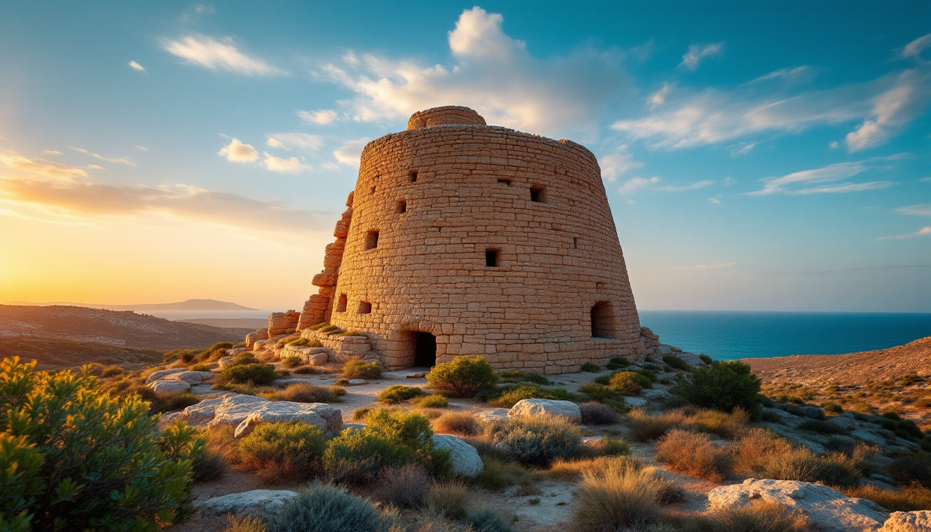 Cette île de 24 090 km² où 7 000 tours préhistoriques parsèment le paysage