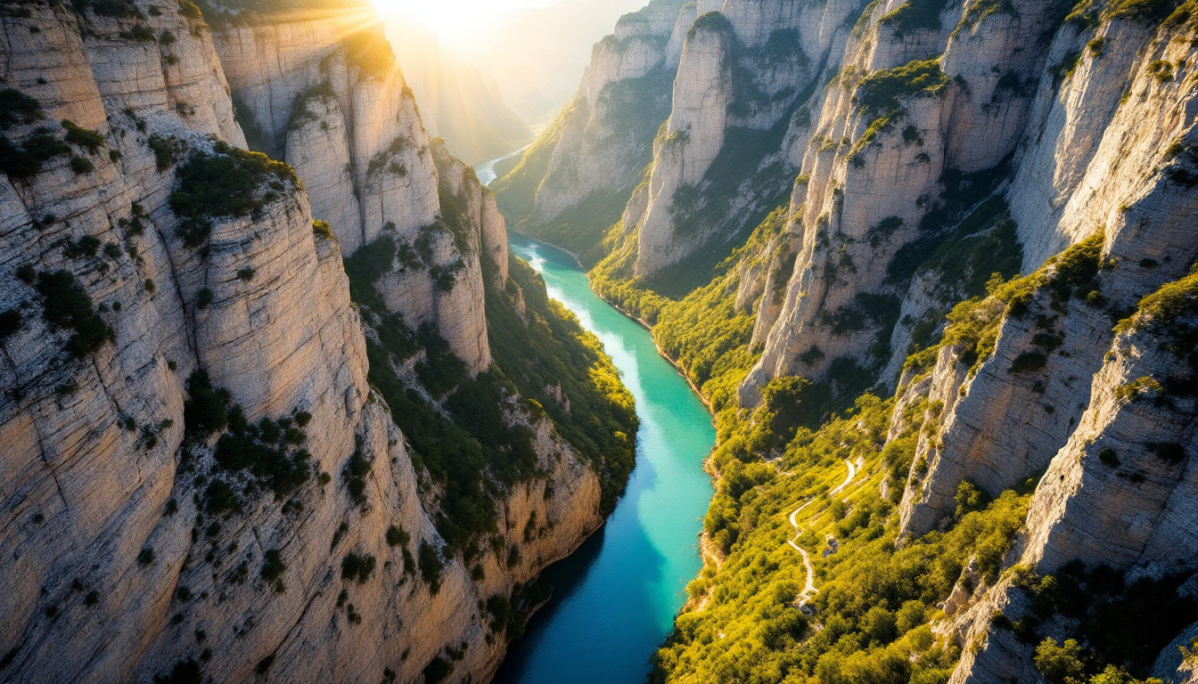 Ce canyon de 50 km où l&rsquo;eau turquoise coule entre des falaises de 700 m