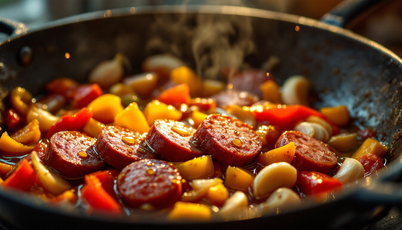 Chorizo aux poivrons de Mamie : le goût ensoleillé des dimanches d&rsquo;antan