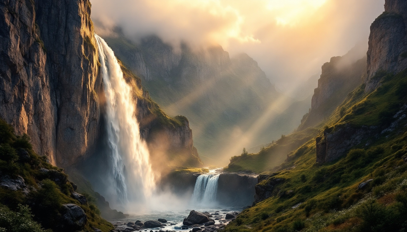 Cette cascade de 423 mètres qui surgit des parois du Cirque de Gavarnie