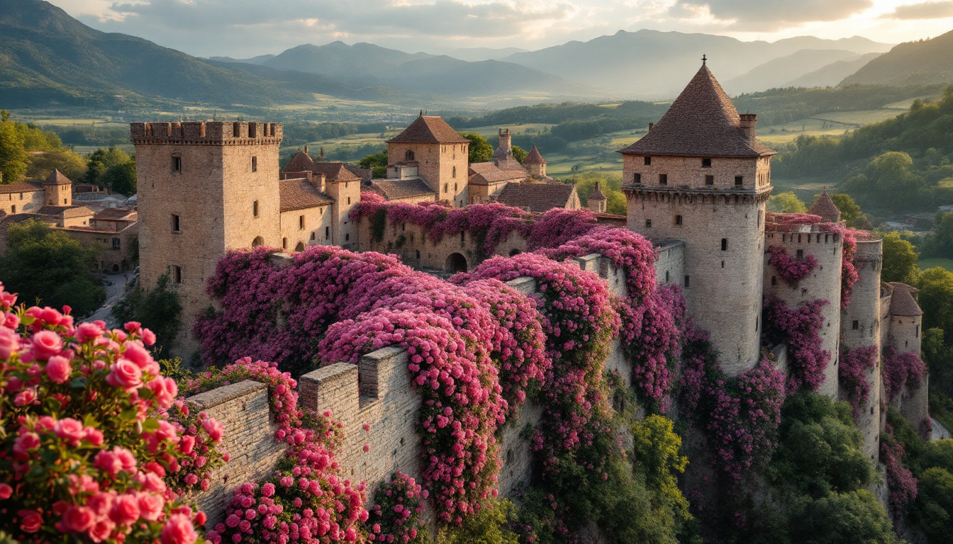 Ce village d&rsquo;Ariège où 152 habitants vivent entourés de 400 rosiers sur remparts