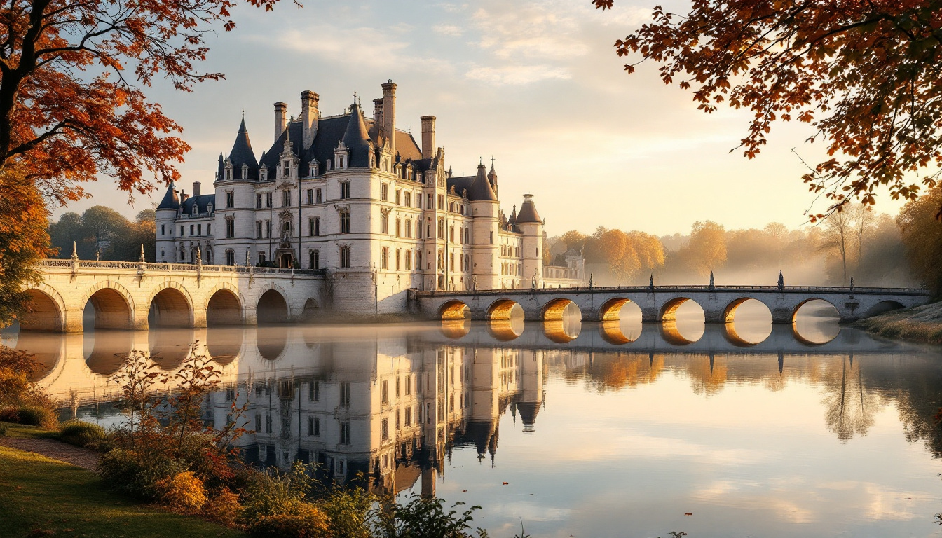 Ce château de la Renaissance dont le pont-galerie de 60 m enjambe le Cher