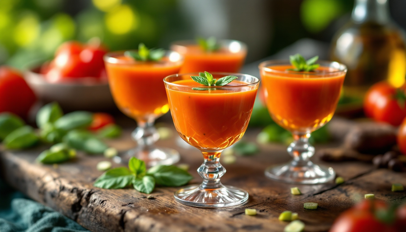 Gazpacho shots: l&rsquo;apéro andalou rafraîchissant en 8 étapes faciles