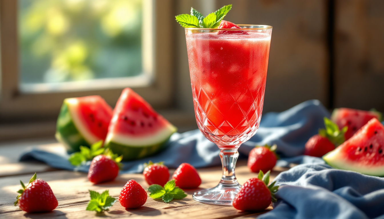 Nectar d&rsquo;été de Mamie : la magie de la pastèque-fraise provençale