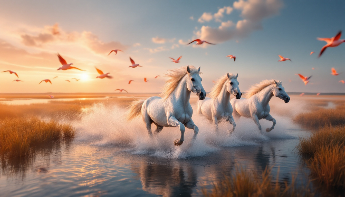 Ce parc naturel de 930 km² où flamants roses et chevaux blancs règnent