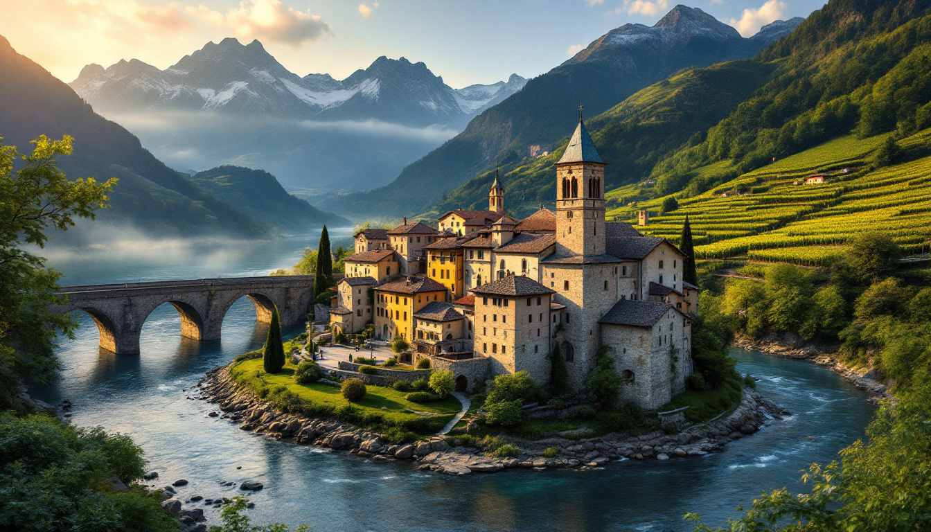 Ce village du Tessin où 700 habitants vivent sur un îlot médiéval entre 2 ponts