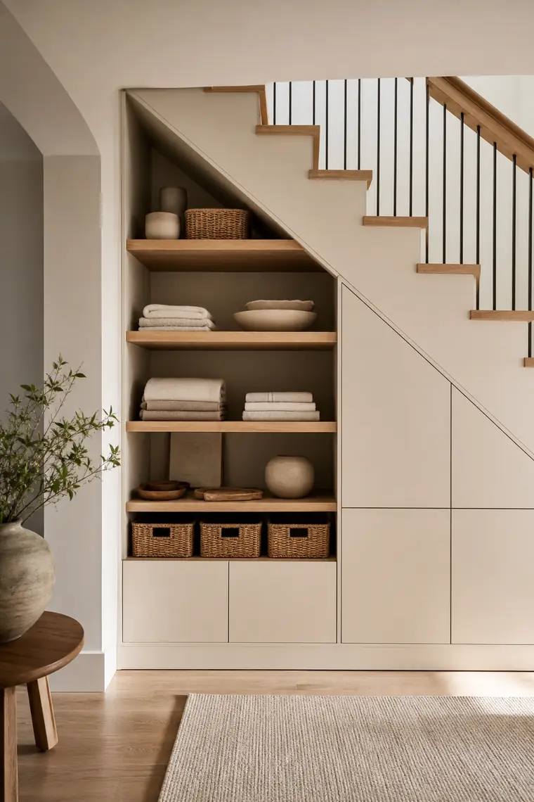 5 idées pour exploiter un espace sous escalier sans l’encombrer