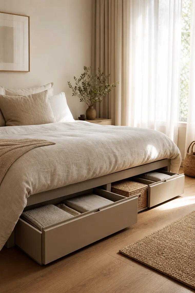 5 idées pour utiliser le rangement sous le lit sans faire désordre