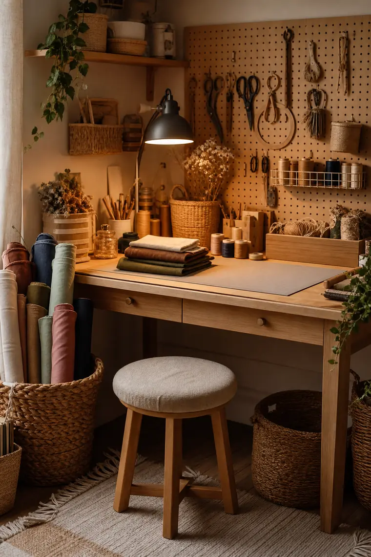 5 idées pour aménager un coin couture ou atelier créatif à la maison
