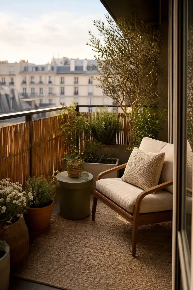 5 idées pour créer plus d’intimité sur un petit balcon