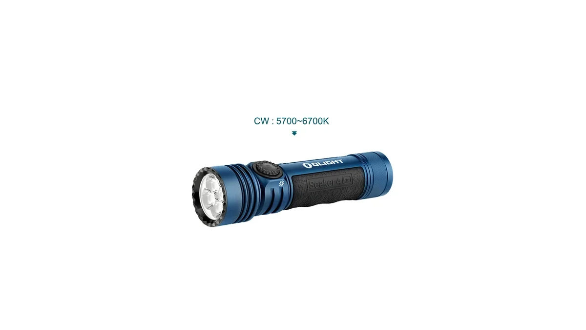 Lampe torche Olight Seeker 4 Pro bleue